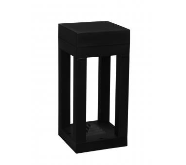 Heronia D-285 BLACK ΕΔΑΦΟΥΣ ΤΕΤΡΑΓΩΝΟ GU10 ΠΛΑΣΤΙΚΟ 16x16x35cm