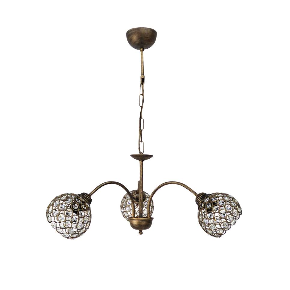 Heronia LAB/3L CHRIS BRONZE ΠΟΛΥΦΩΤΟ ΜΕ ΚΡΥΣΤΑΛΛΑ