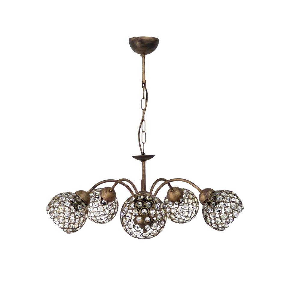 Heronia LAB/5L CHRIS BRONZE ΠΟΛΥΦΩΤΟ ΜΕ ΚΡΥΣΤΑΛΛΑ