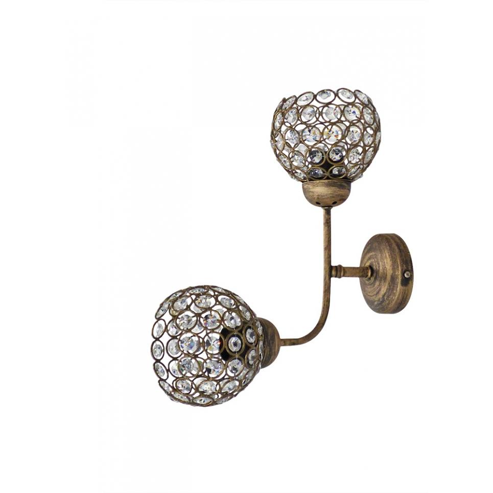 Heronia S-20AP CHRIS 2/L BRONZE ΑΠΛΙΚΑ 2/Φ ΓΩΝΙΑ ΜΕ ΚΡΥΣΤΑΛΛΑ