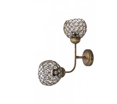 Heronia S-20AP CHRIS 2/L BRONZE ΑΠΛΙΚΑ 2/Φ ΓΩΝΙΑ ΜΕ ΚΡΥΣΤΑΛΛΑ