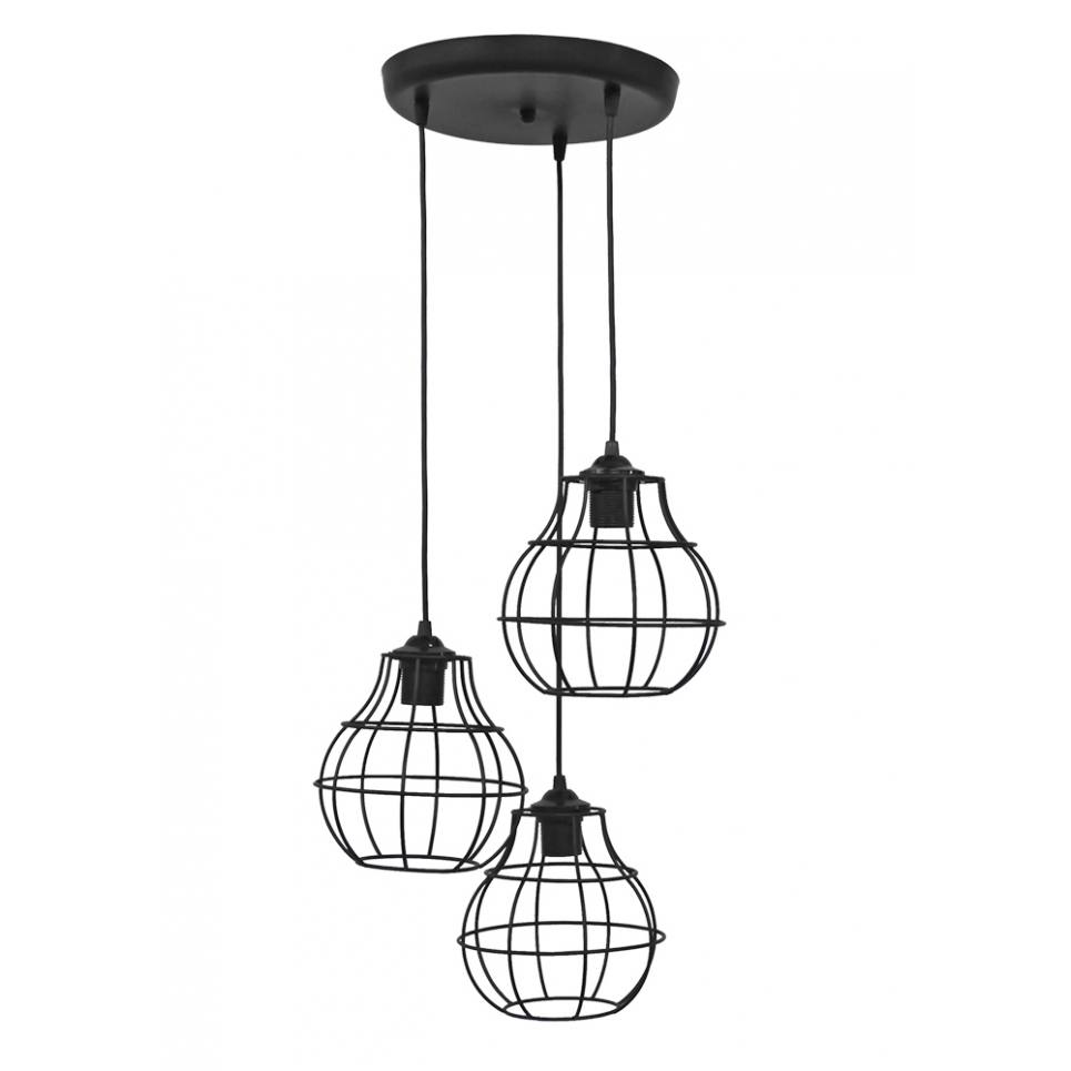 Heronia FUN-50 PENDEL 3/L BLACK ΚΡΕΜΑΣΤΟ ΑΝΙΣΟΠΕΔΟ ΠΛΕΓΜΑ PUMKIN