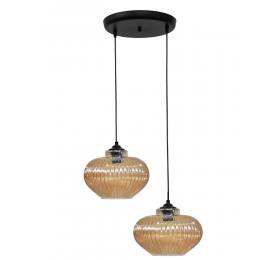 Heronia RIGATO/2L PENDEL BL-MELI ΚΡΕΜΑΣΤΟ ΑΝΙΣΟΠΕΔΟ ΓΥΑΛΙΝΟ