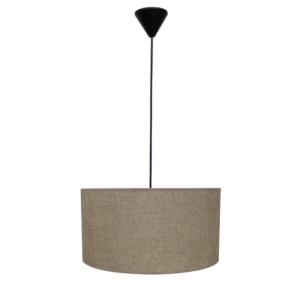 Heronia ΗΚ-06 ΚΑΦΕ/ΑΜΜΟΥ Φ40 ΚΥΛΙΝΔΡΟΣ ΚΡΕΜΑΣΤΟ 1/L Ε/27 ME ΚΑΛΩΔΙΟ ΑΜΠΑΖΟΥΡ