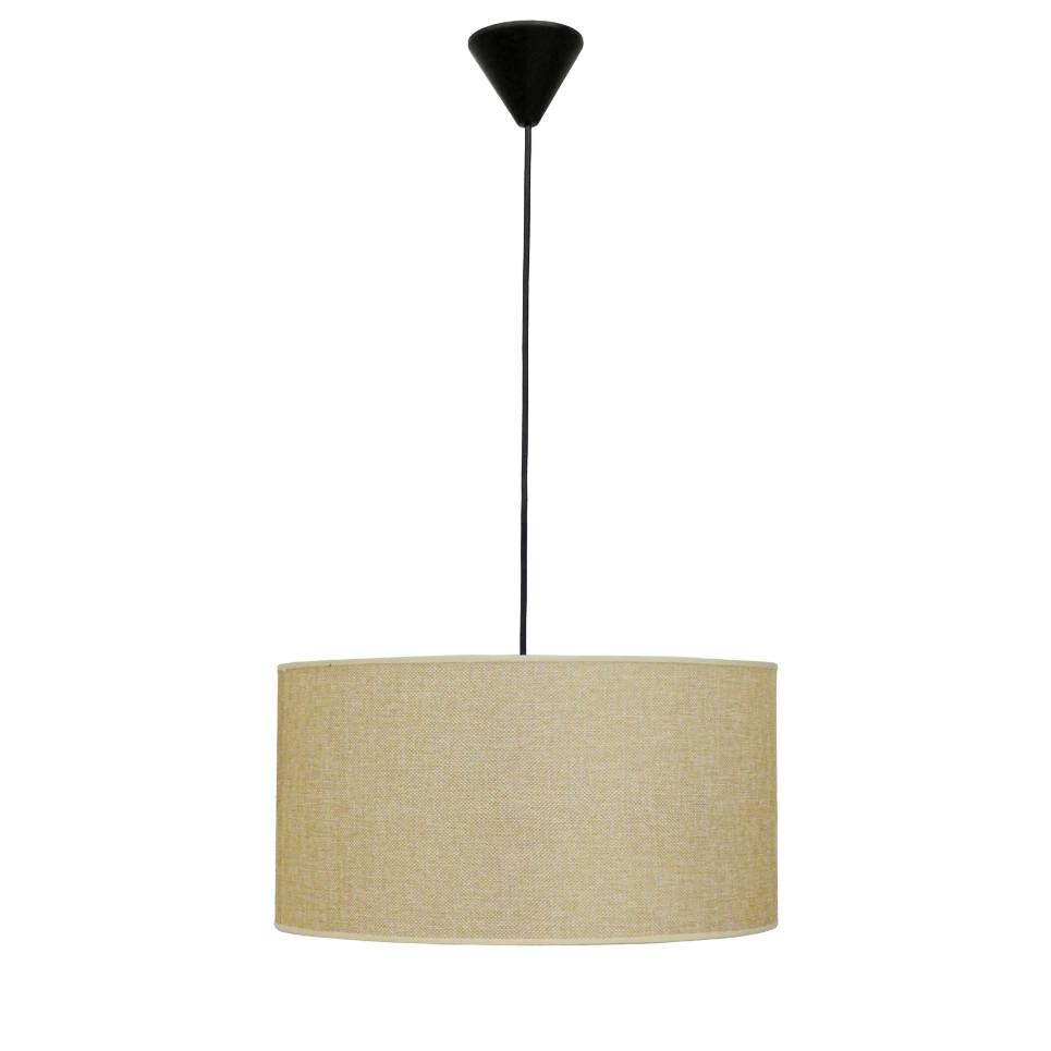 Heronia ΗΚ-02 ΜΠΕΖ Φ40 ΚΥΛΙΝΔΡΟΣ ΚΡΕΜΑΣΤΟ 1/L Ε/27 ME ΚΑΛΩΔΙΟ ΑΜΠΑΖΟΥΡ