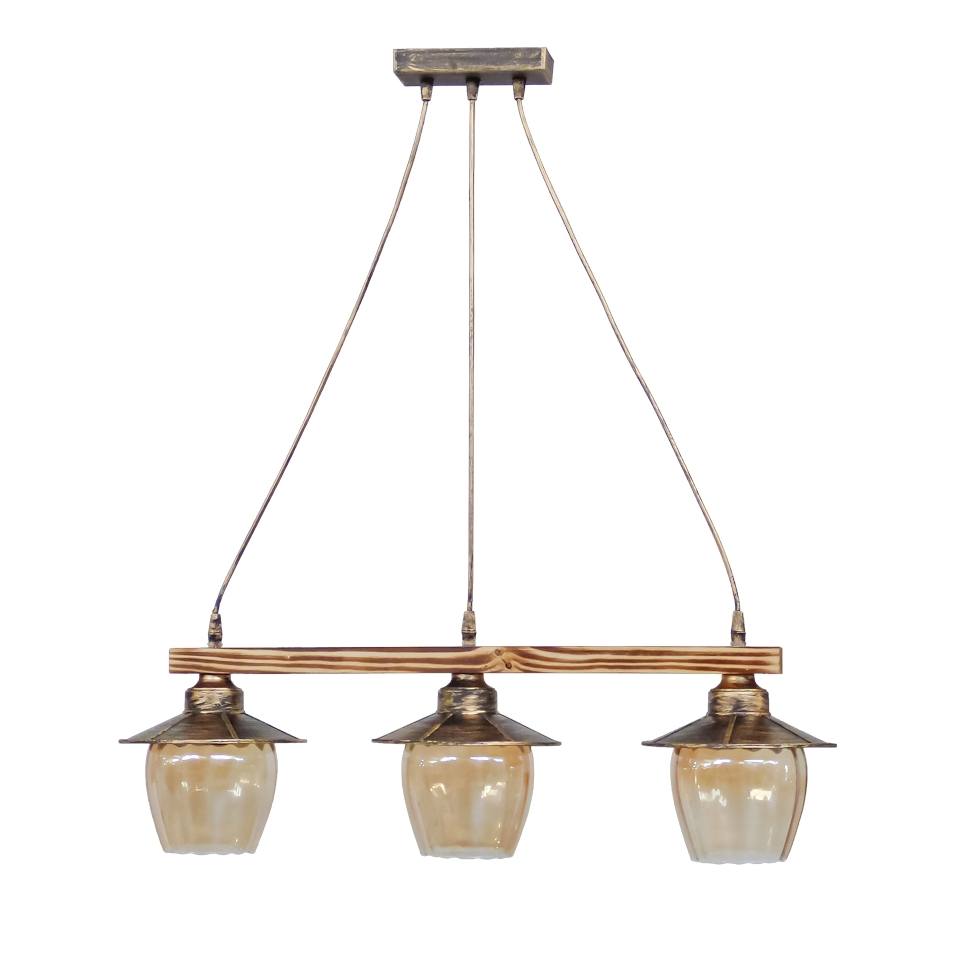 Heronia R-98CABLE RAGA 3/L BRONZE ΚΡΕΜΑΣΤΟ ΞΥΛ.ΓΥΑΛΙ ΜΕΛΙ ΜΕ ΤΑΜΠΛΑ