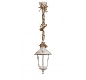 Heronia LP-400K ROPE ΜΙΧ-WH-BR ΚΡΕΜΑΣΤΟ ΦΑΝΑΡΙ