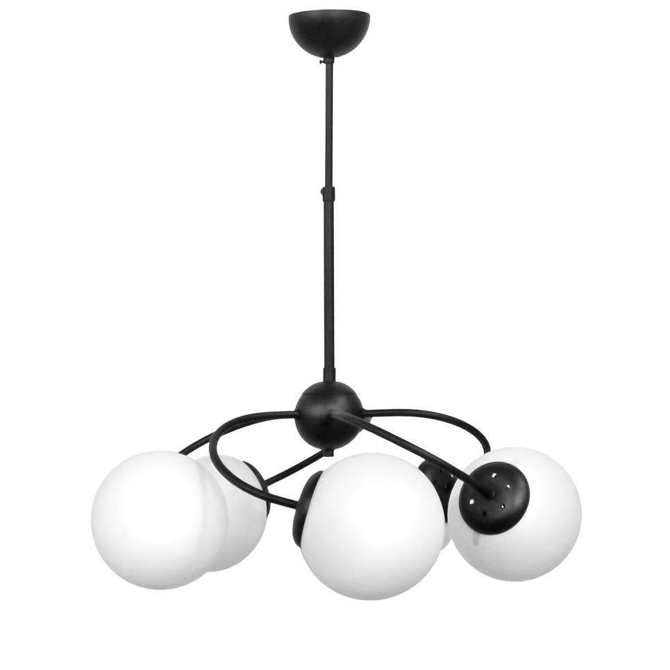 Heronia TOP/5L BLACK-WHITE ΠΟΛΥΦΩΤΟ Ε/27 ΜΕ ΜΠΑΛΛΕΣ