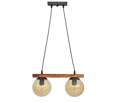 Heronia R-600CABLE RAGA 2/L WOOD ΚΡΕΜΑΣΤΟ ΞΥΛ.ΓΥΑΛΙ ΜΕΛΙ ΣΦΑΙΡΑΚΙ