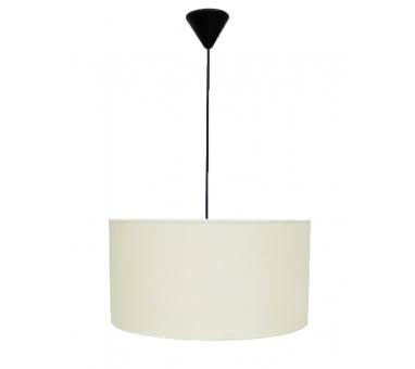 Heronia ΗΚ-01 ΛΕΥΚΟ/ΚΡΕΜ Φ40 ΚΥΛΙΝΔΡΟΣ ΚΡΕΜΑΣΤΟ 1/L Ε/27 ME ΚΑΛΩΔΙΟ ΑΜΠΑΖΟΥΡ