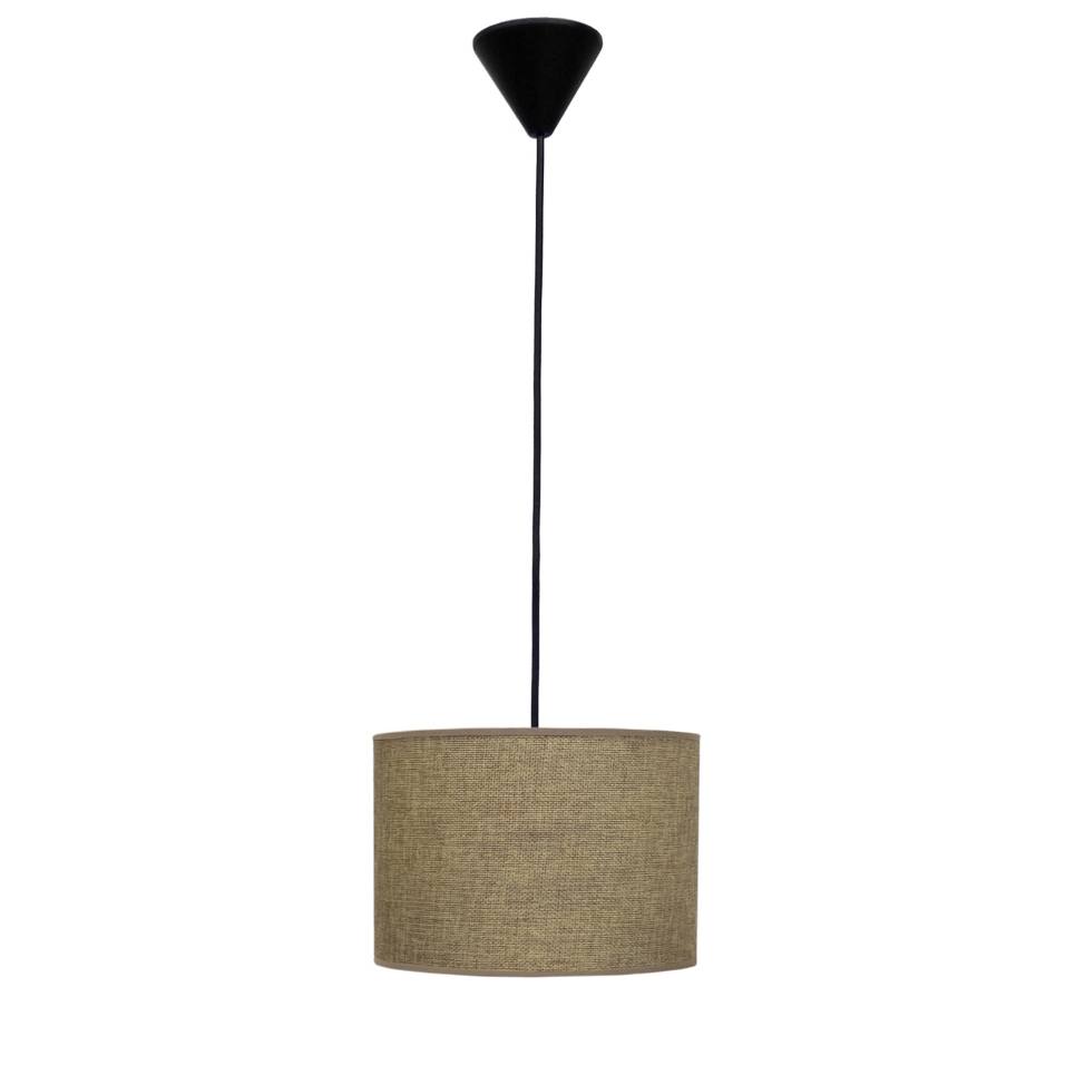 Heronia ΗΚ-06 ΚΑΦΕ/ΑΜΜΟΥ Φ20 ΚΥΛΙΝΔΡΟΣ ΚΡΕΜΑΣΤΟ 1/L Ε/27 ME ΚΑΛΩΔΙΟ ΑΜΠΑΖΟΥΡ