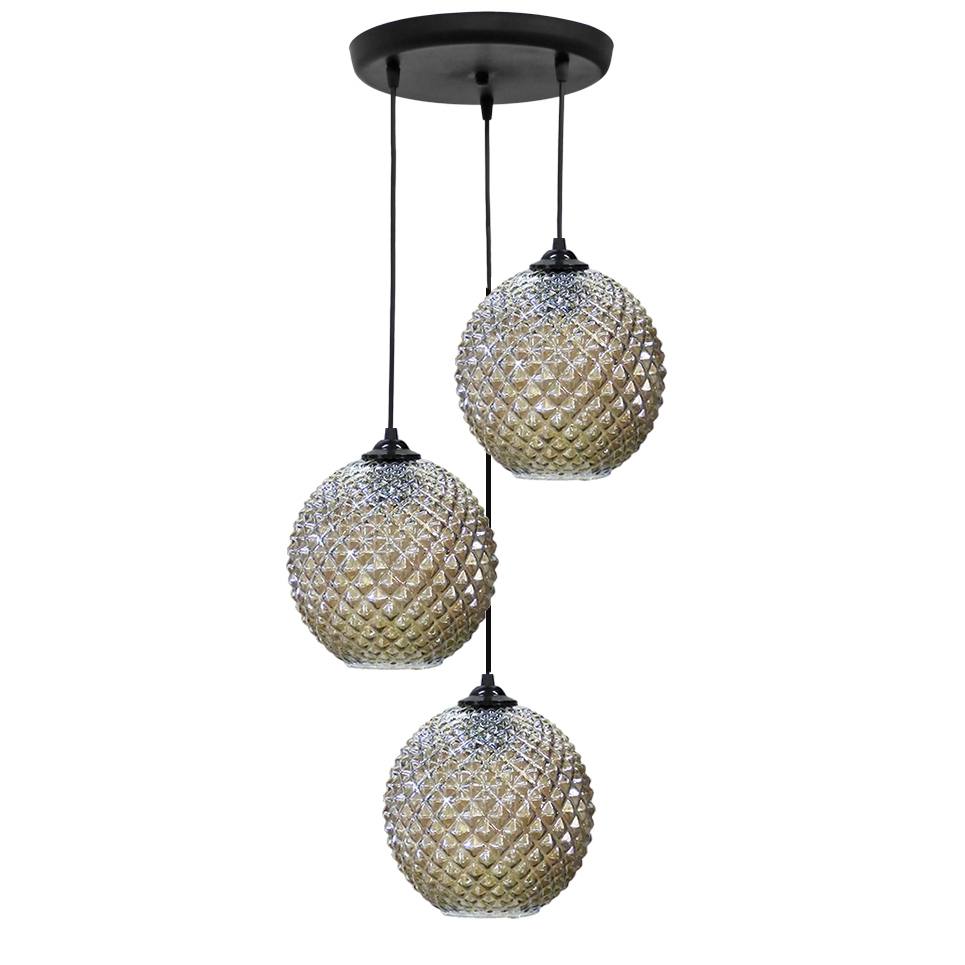 Heronia GL-5010 PENDEL 3/L BL-FUME BALL ΚΡΕΜΑΣΤΟ