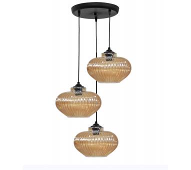 Heronia RIGATO/3L PENDEL BL-MELI ΚΡΕΜΑΣΤΟ ΑΝΙΣΟΠΕΔΟ ΓΥΑΛΙΝΟ