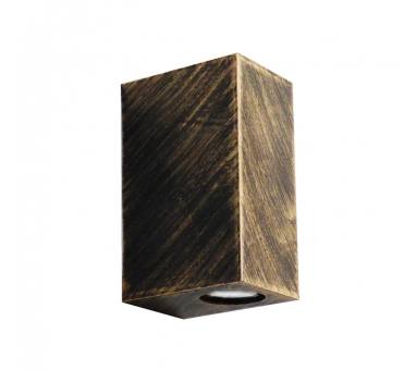 Heronia C-042 BRONZE 2/L UP-DOWN ΣΠΟΤ ΤΕΤΡΑΓΩΝΟ 2XGU10