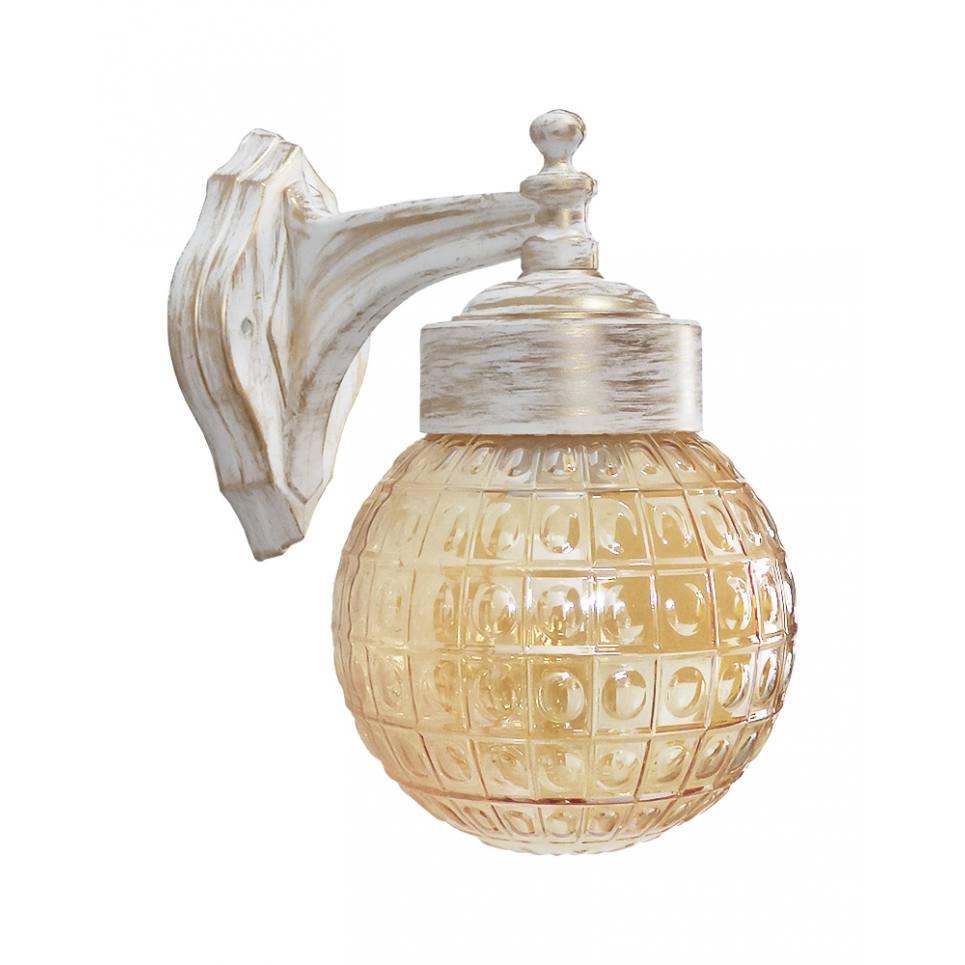 Heronia LP-110AN WHITE-BRONZE-MELI ΑΠΛΙΚΑ ΒΙΔΩΤΟ ΓΥΑΛΙ ΣΦΑΙΡΑΚΙ