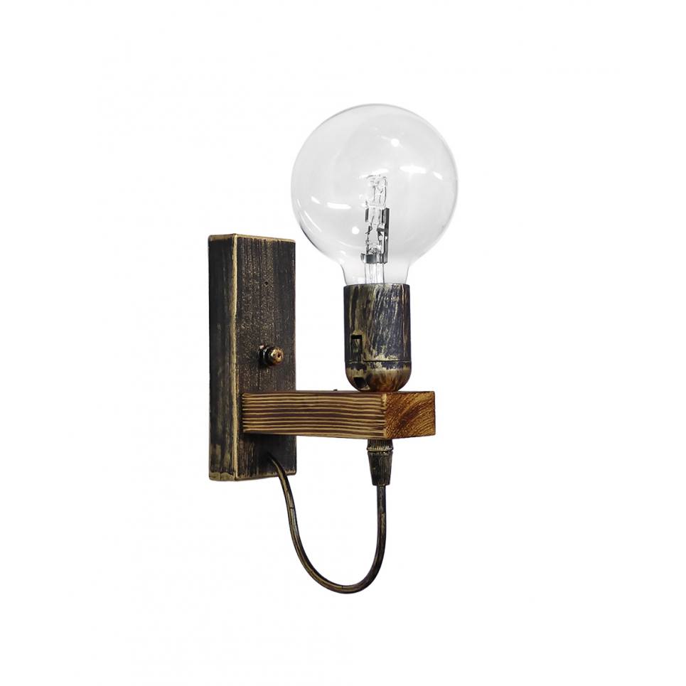 Heronia E/27AP FLAT BRONZE ΑΠΛΙΚΑ ΞΥΛ.ΝΤΟΥΙ