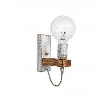 Heronia E/27AP FLAT WH-BR ΑΠΛΙΚΑ ΞΥΛ.ΝΤΟΥΙ