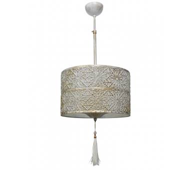 Heronia DAMASCUS 1L WHITE-BRONZE ΚΡΕΜΑΣΤΟ Ε/27