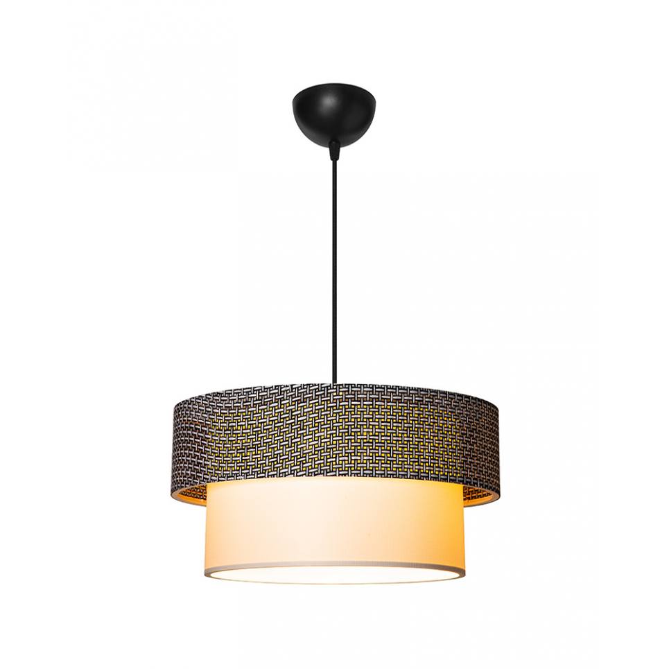 Heronia HK-10 BLACK/WHITE Φ40/35 Μοντέρνο Φωτιστικό Κρεμαστό E/27