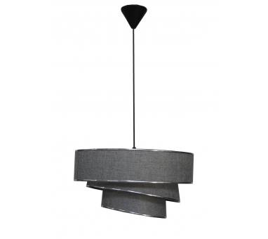 Heronia HK-30 ΓΚΡΙ 1L Φ40 3PLO Μοντέρνο Φωτιστικό Κρεμαστό E/27