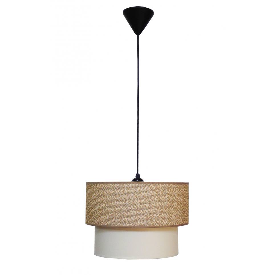 Heronia HK-10 ΚΑΦΕ-ΚΡΕΜ Φ30/25 Μοντέρνο Φωτιστικό Κρεμαστό E/27