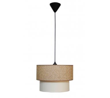 Heronia HK-10 ΚΑΦΕ-ΚΡΕΜ Φ30/25 Μοντέρνο Φωτιστικό Κρεμαστό E/27