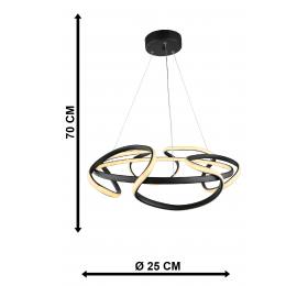 Heronia ORION-50 LED BLACK 120W 3000K/4000K/6500K ΦΩΤΙΣΤΙΚΟ LED