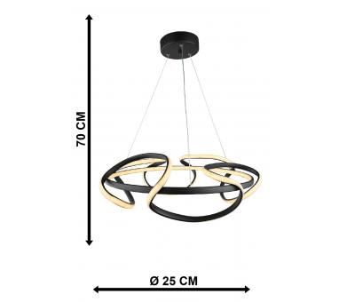 Heronia ORION-50 LED BLACK 120W 3000K/4000K/6500K ΦΩΤΙΣΤΙΚΟ LED