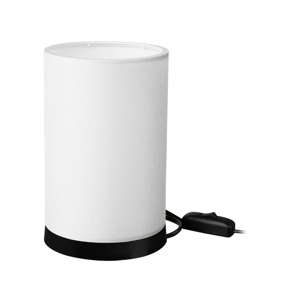 Heronia ΠΟΡΤΑΤΙΦ ΚΥΛΙΝΔΡΙΚΟ ΑΜΠΑΖΟΥΡ TL-07/H-01 WHITE/CREAM- BLACK  Ε/27