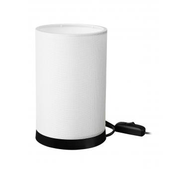 Heronia ΠΟΡΤΑΤΙΦ ΚΥΛΙΝΔΡΙΚΟ ΑΜΠΑΖΟΥΡ TL-07/H-01 WHITE/CREAM- BLACK  Ε/27