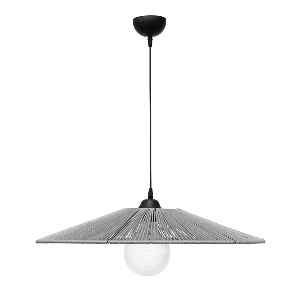 Heronia TX-02/60 1L ΓΚΡΙ ΚΡΕΜΑΣΤΟ ΚΩΝΙΚΟ ΦΩΤΙΣΤΙΚΟ ΝΗΜΑ Φ60