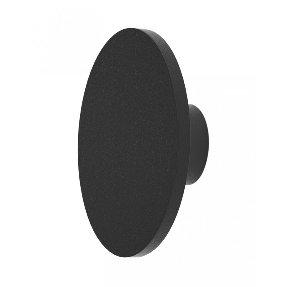 Heronia Φωτιστικό επιτοίχιο HER-01 LED BLACK εξωτερικού χώρου