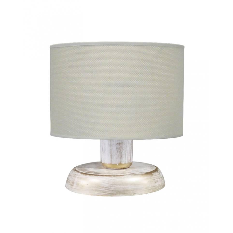 Heronia ΠΟΡΤΑΤΙΦ ΚΥΛΙΝΔΡΙΚΟ ΑΜΠΑΖΟΥΡ TL-08 Ø20 WH-BR/KΡEM  Ε/27