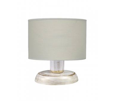 Heronia ΠΟΡΤΑΤΙΦ ΚΥΛΙΝΔΡΙΚΟ ΑΜΠΑΖΟΥΡ TL-08 Ø20 WH-BR/KΡEM  Ε/27