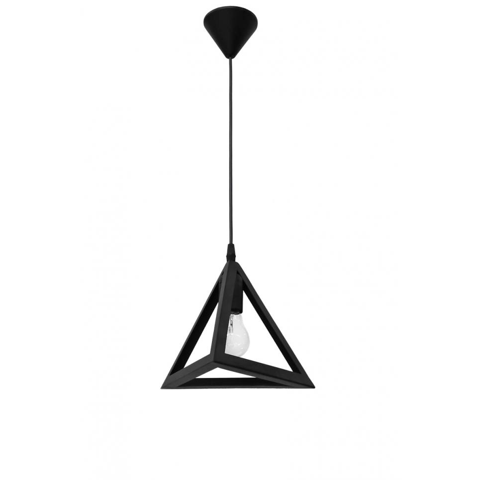 Heronia Κρεμαστό φωτιστικό GIZA 1L BLACK PLASTIC E/27