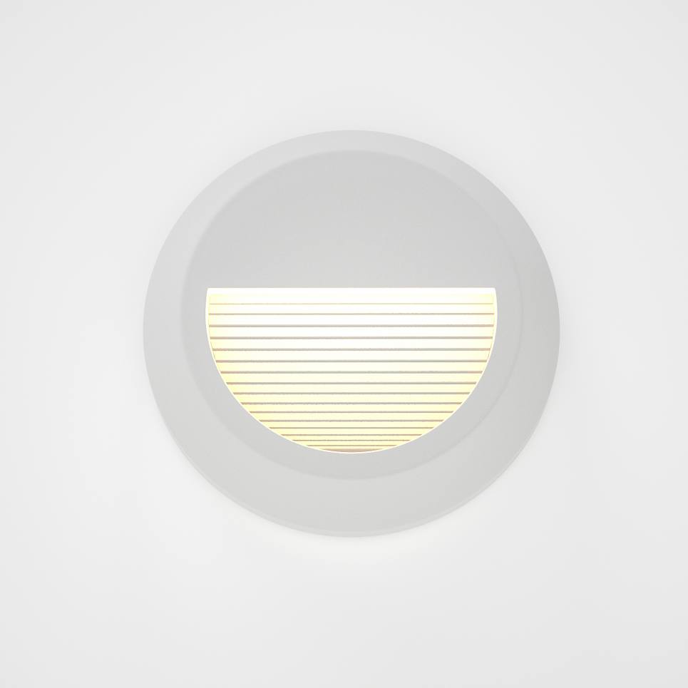 Heronia Φωτιστικό επιτοίχιο πλαφονιέρα HER-05 LED WHITE εξωτερικού χώρου