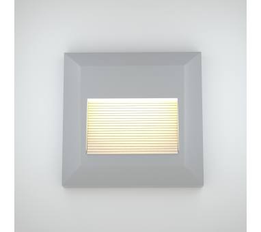 Heronia Φωτιστικό επιτοίχιο πλαφονιέρα HER-06 LED GREY εξωτερικού χώρου