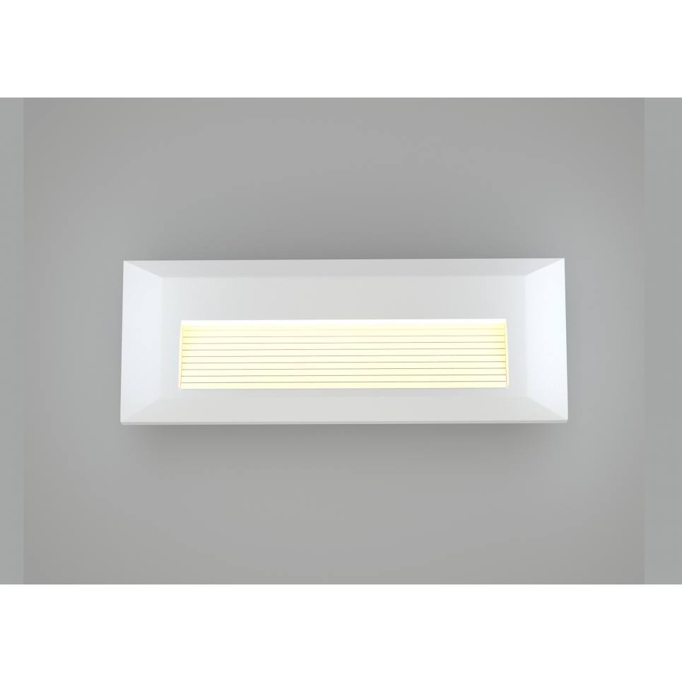 Heronia Φωτιστικό επιτοίχιο πλαφονιέρα HER-07 LED WHITE εξωτερικού χώρου