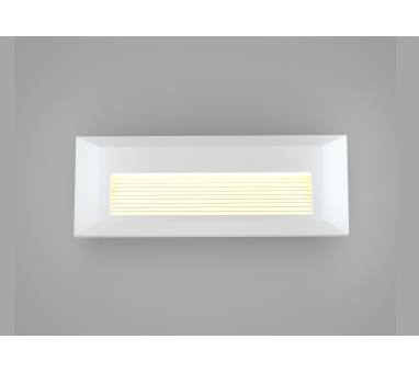 Heronia Φωτιστικό επιτοίχιο πλαφονιέρα HER-07 LED WHITE εξωτερικού χώρου
