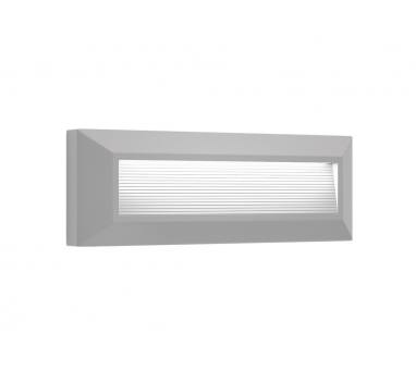 Heronia Φωτιστικό επιτοίχιο πλαφονιέρα HER-07 LED GREY εξωτερικού χώρου