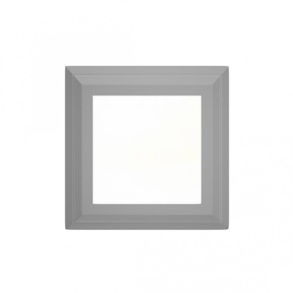 Heronia Φωτιστικό επιτοίχιο πλαφονιέρα HER-09 LED GREY εξωτερικού χώρου