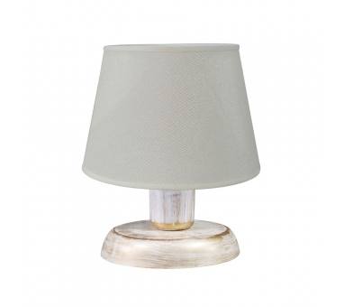 Heronia ΠΟΡΤΑΤΙΦ ΚΩΝΙΚΟ ΑΜΠΑΖΟΥΡ TL-08 Ø20 WH-BR/ΚΡΕΜ Ε/27