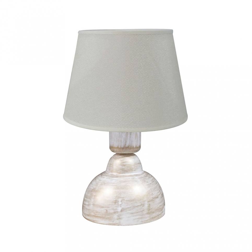 Heronia ΠΟΡΤΑΤΙΦ ΚΩΝΙΚΟ ΑΜΠΑΖΟΥΡ TL-09 Ø20 WH-BR/KΡΕΜ Ε/27