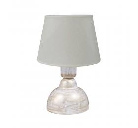 Heronia ΠΟΡΤΑΤΙΦ ΚΩΝΙΚΟ ΑΜΠΑΖΟΥΡ TL-09 Ø20 WH-BR/KΡΕΜ Ε/27