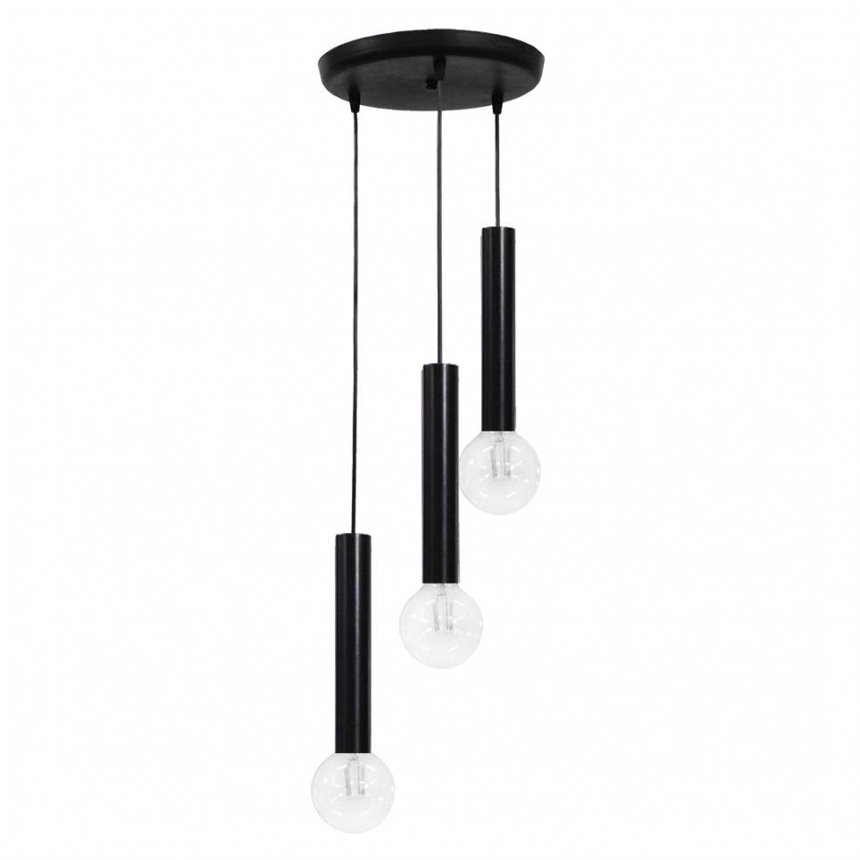 Heronia S-42PENDEL 3/L BLACK ΚΡΕΜΑΣΤΟ ΣΩΛΗΝΕΣ