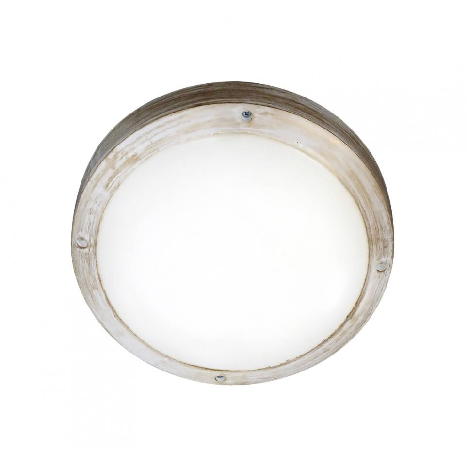 Heronia Φωτιστικό πλαφόν οροφής/τοίχου SLP-40Α WHITE-BRONZE