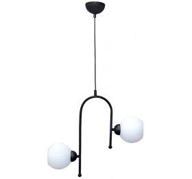 Heronia S-20K OPAL -B- 2L BL-WH METAL-GLASS 2ΦΩΤΟ