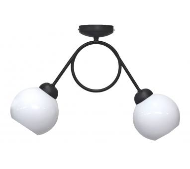 Heronia S-20CE OPAL 2/L ΟΡΟΦΗΣ BLACK-WH METAL-GLASS