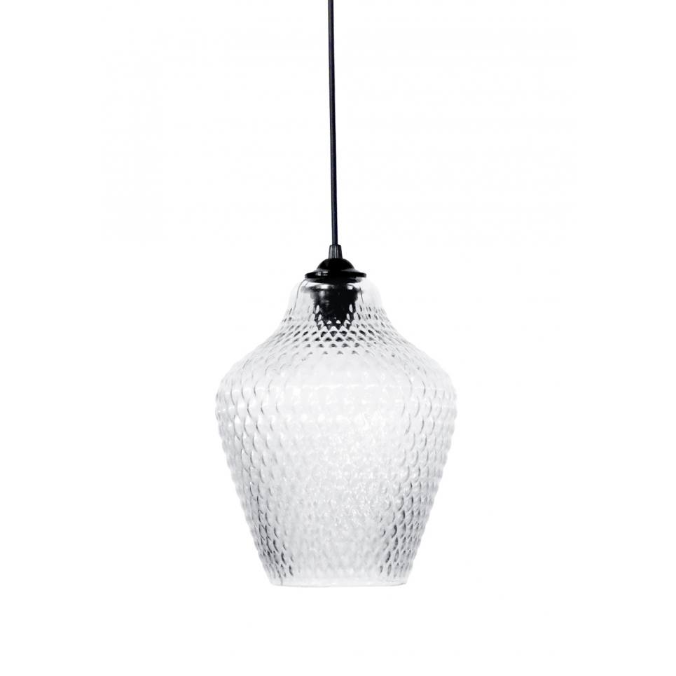 Heronia GL-5090/20 1/L PENDEL TRANS ΓΥΑΛΙΝΟ ΚΡΕΜΑΣΤΟ