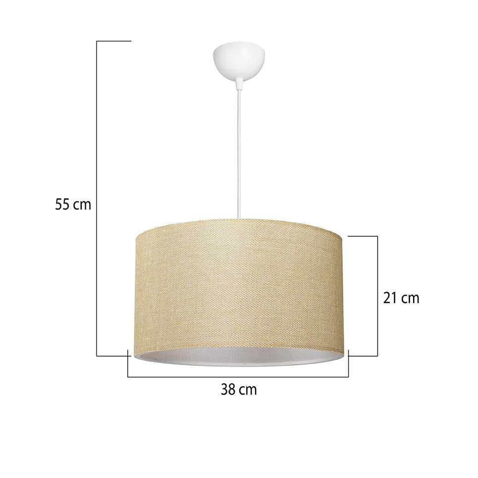 Heronia HKP-02 ΜΠΕΖ Φ40 1/L ΚΡΕΜΑΣΤΟ ΑΜΠΑΖΟΥΡ ΚΥΛΙΝΔΡΟΣ